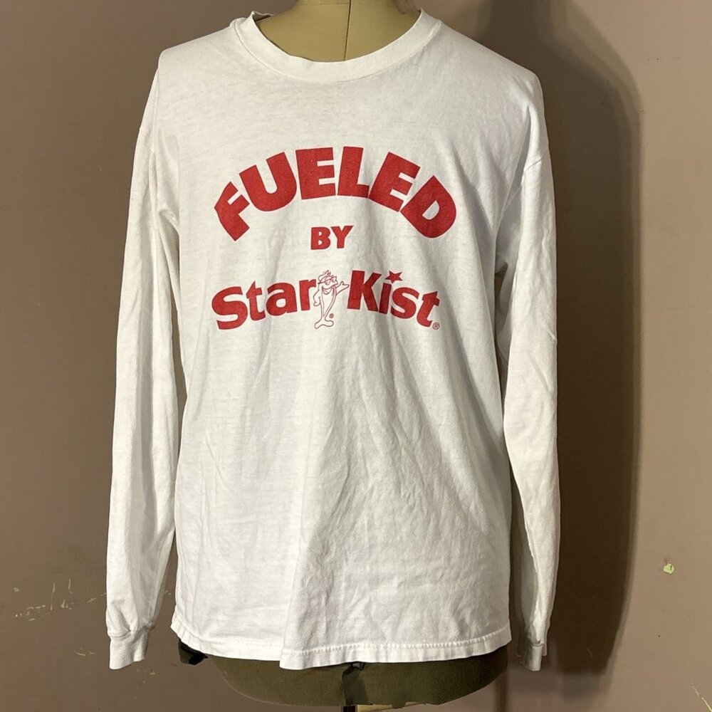 Vtg StarKist Charlie Tuna Chicken of the Sea LS T-Shirt F&B Graphics Mens Sz L